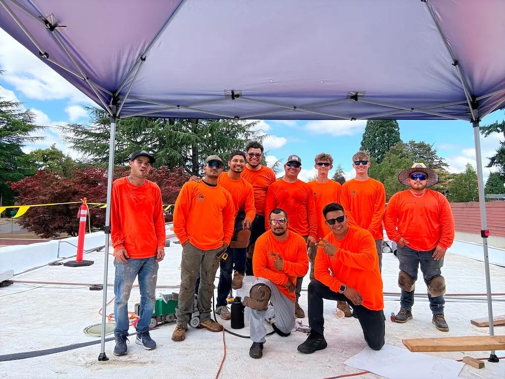 TPO Roofing Crew Portland