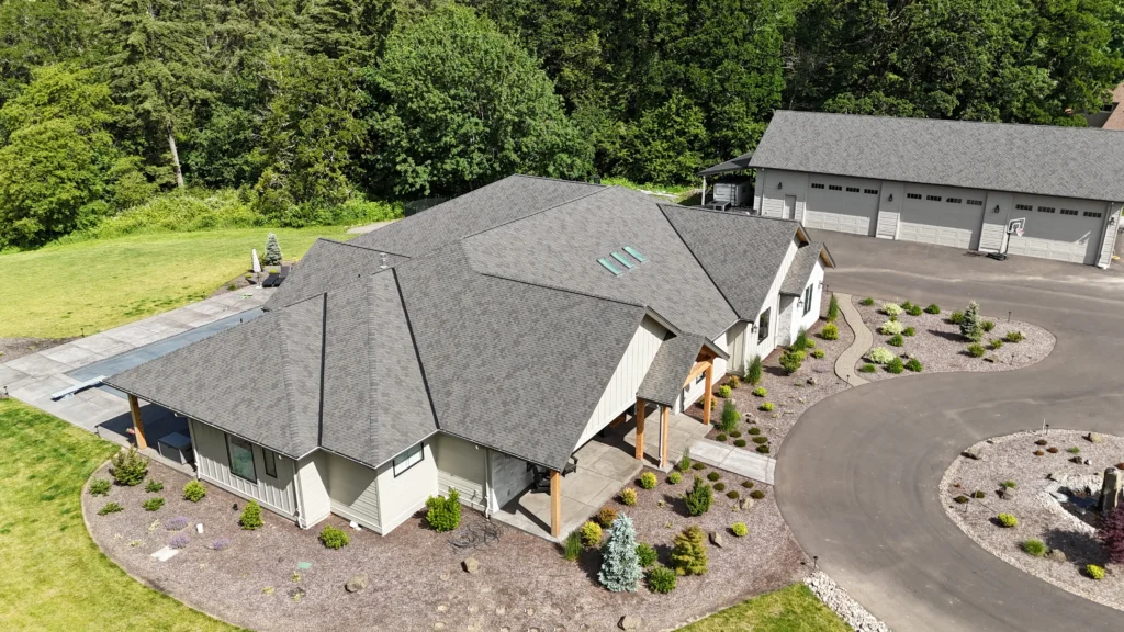 roofing contractor aloha or house with detached 3 car garage scaled