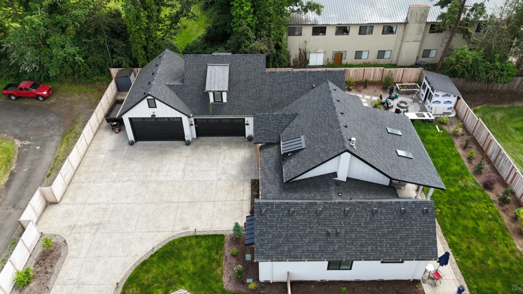roofing contractors aloha or dark shingles scaled